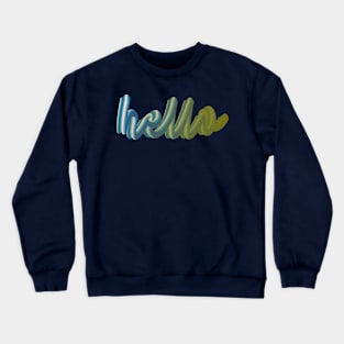 hello 3d neon Crewneck Sweatshirt